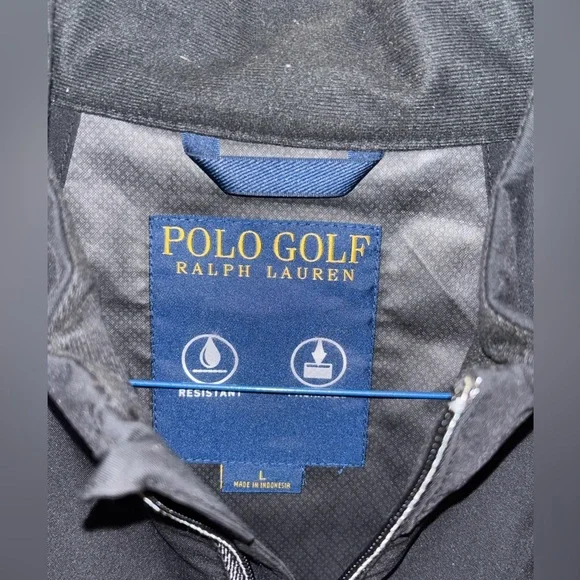 Polo Ralph Lauren Mens Golf Windbreaker Jacket Short Sleeve Sport Sz L​